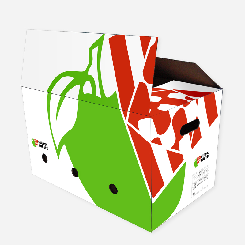 Girona Fruits cardboard design